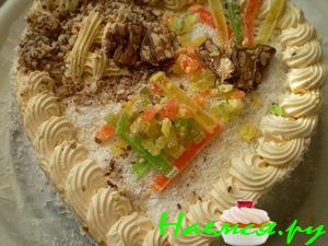 Торт 'Пылающая сердечко'