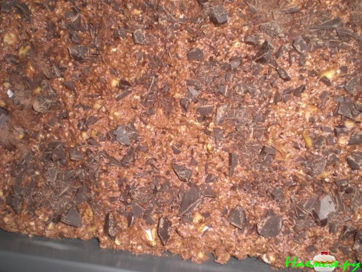 Овсяный пирог брауни  