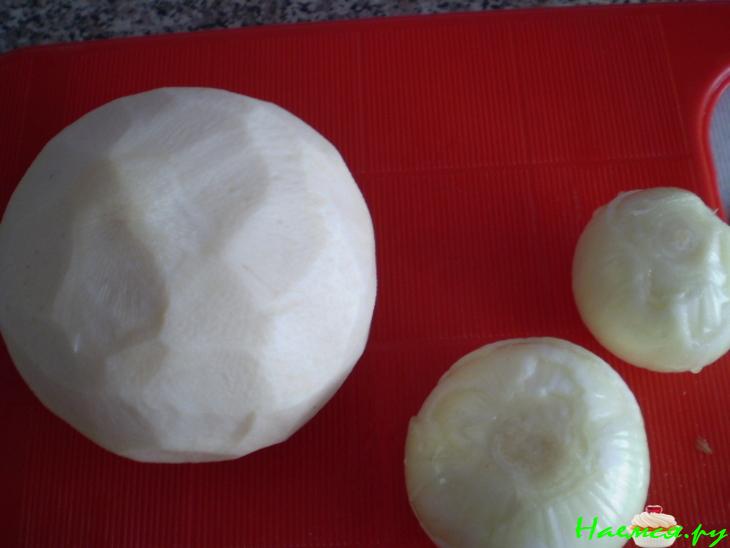 Салат "Февраль" с говядиной и редькой