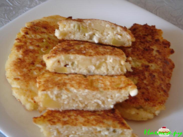 Творожники с яблоками