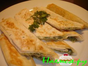 Лаваши с сулугуни и зеленью