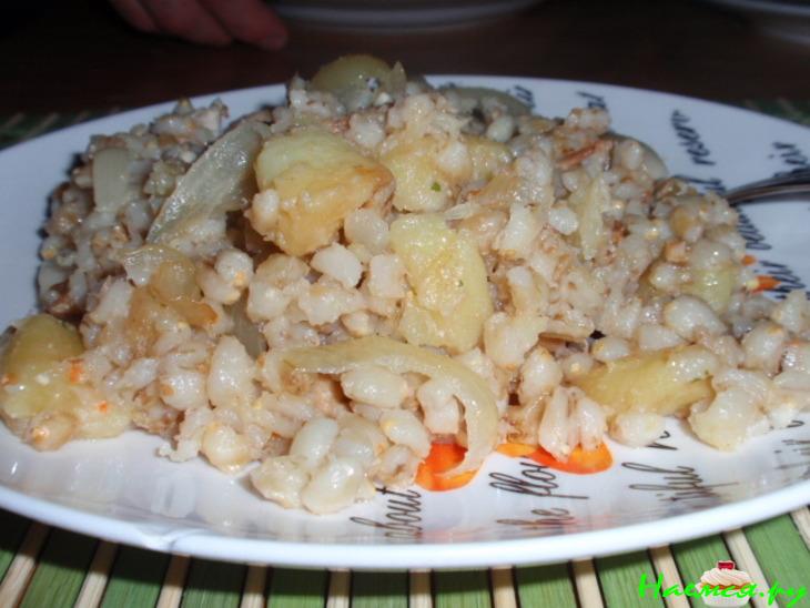 Перловая каша с картошкой