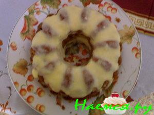 Апельсиновый кекс с кремом