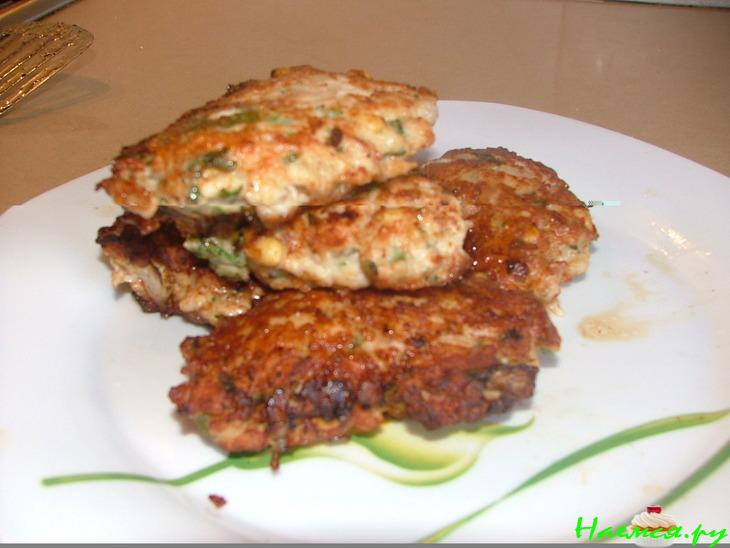 Куриные оладушки с соусом Терияки Куриные оладушки с соусом Терияки