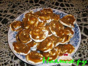 Белковый десерт с кремом