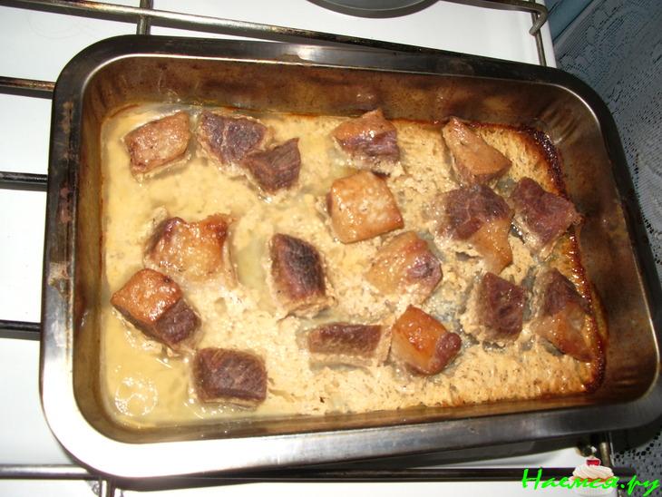 Мясо под шубой (говядина)