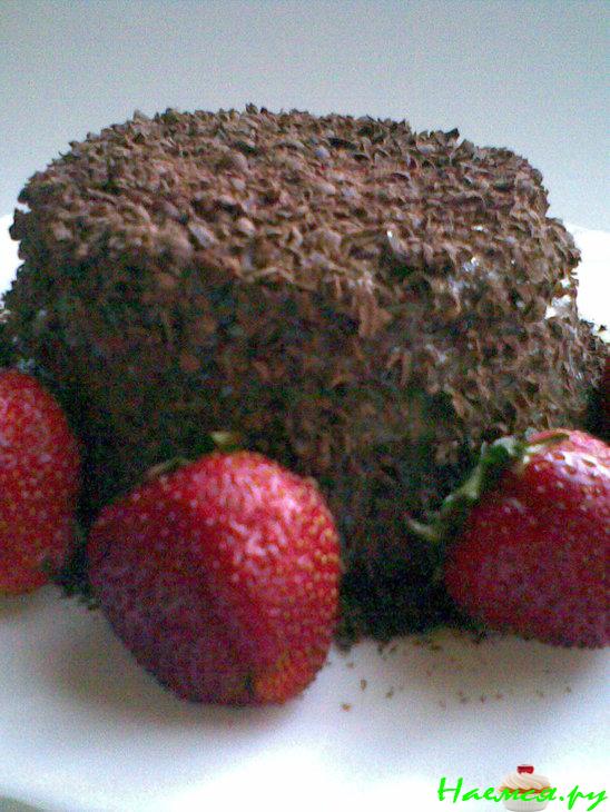 Шоколадный торт с кремом за 10 минут