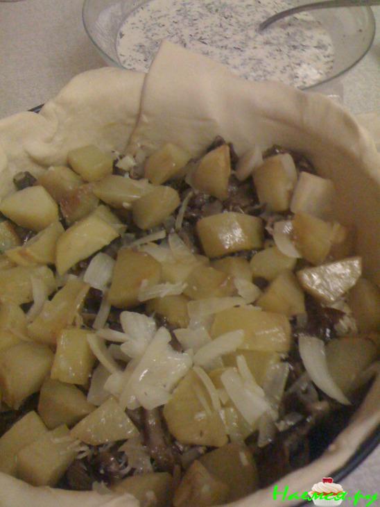 Пирог картофельный с грибами Пирог картофельный с грибами