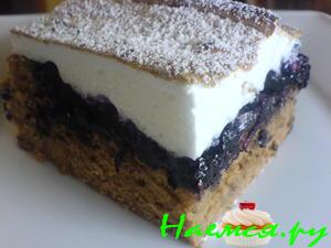 Пирог с черникой (или смородиной, или вишней)