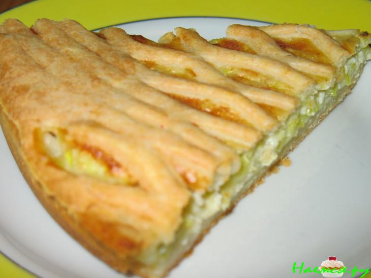 Пирог с сырно-кабачковой начинкой