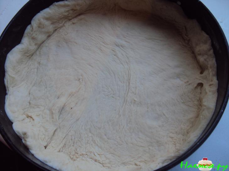 Эльзасский пирог с луком и ветчиной