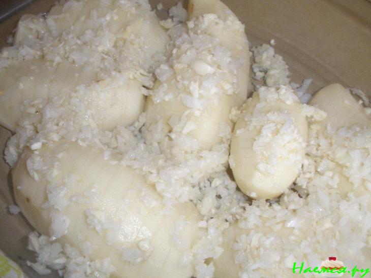 Запеченная картошка с чесноком от жены почтальона