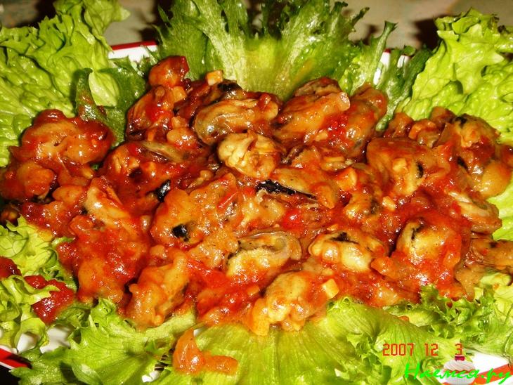 Жаркое из мидий