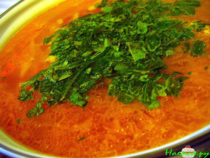 Щи из квашенной капусты(постные)