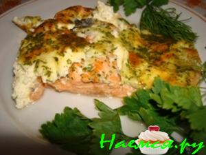 Форель в сырных сливках