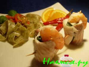 Тиляпия с креветками