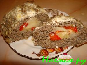 Рулет на ужин не только с грушей