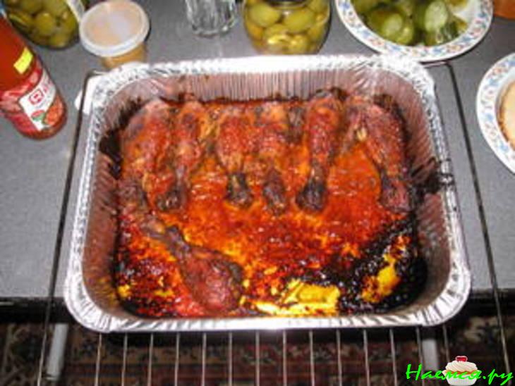 Куриные ножки со специями под соусом Куриные ножки со специями под соусом