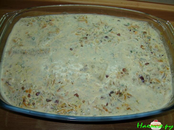 Филе сайды запечённое в сливочном соусе