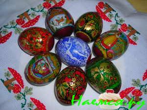 Пасхальные яйца (чешуя и термо-обертки)
