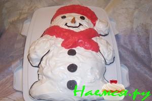 Торт "Снеговик"