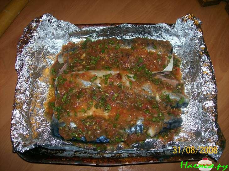 Рыбка запеченная в соевом соусе Рыбка запеченная в соевом соусе