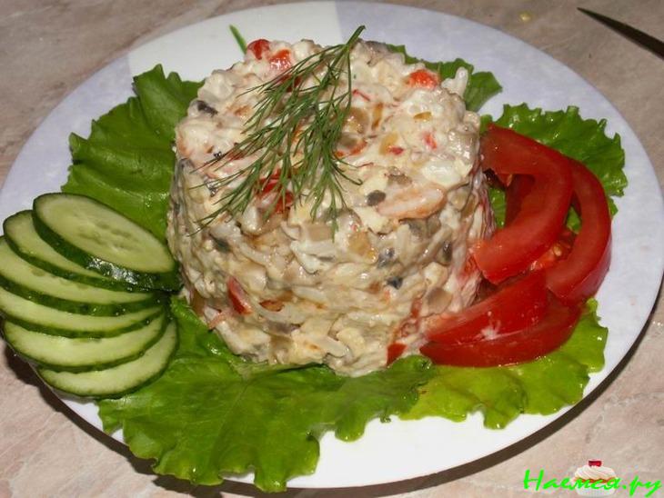 Салат с креветками "Средиземноморский" Салат с креветками "Средиземноморский"