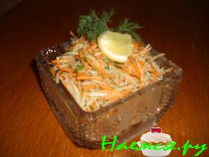 Салат из кольраби с морковью