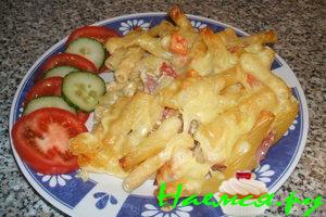 Макароны запечённые с сыром
