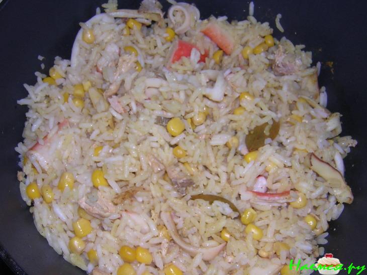 Морской плов