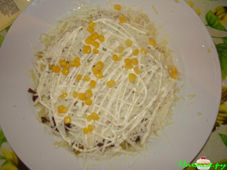 Слоеный салат "Забор"