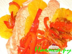 Форель с апельсинами