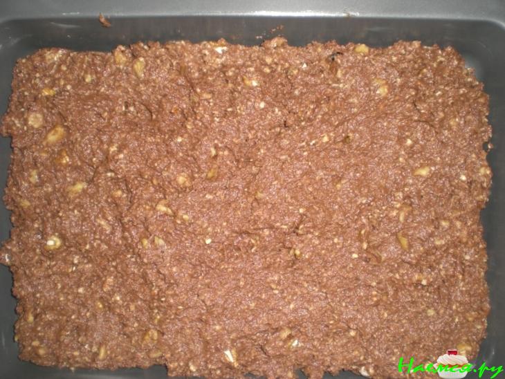 Овсяный пирог брауни  