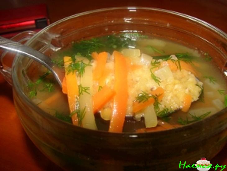 Суп из чечевицы и овощей