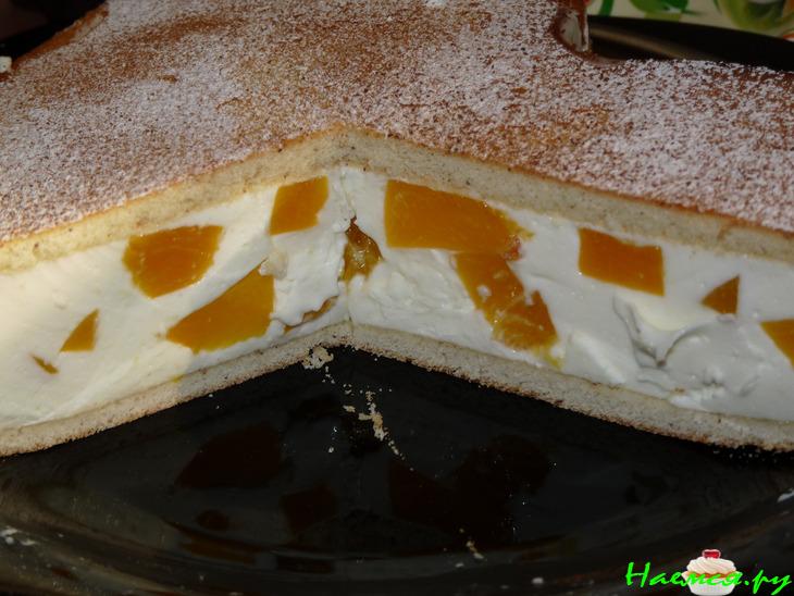 Йогуртовый торт с фруктами