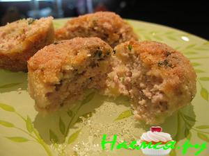 Котлеты из судака и свинины