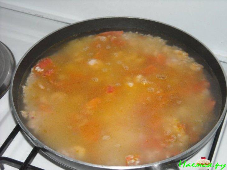 Ризотто с копченым лососем