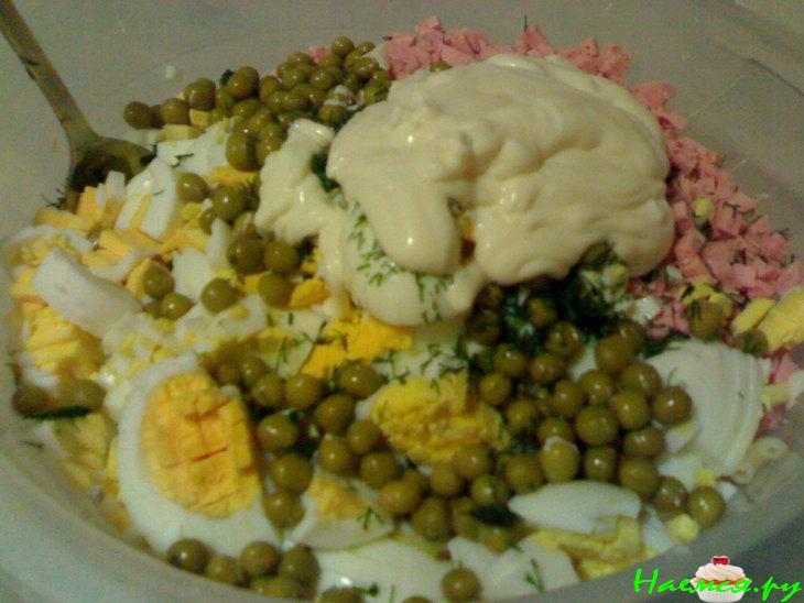 Cалат с макаронами