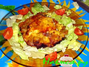 Мяско под грибной шубкой