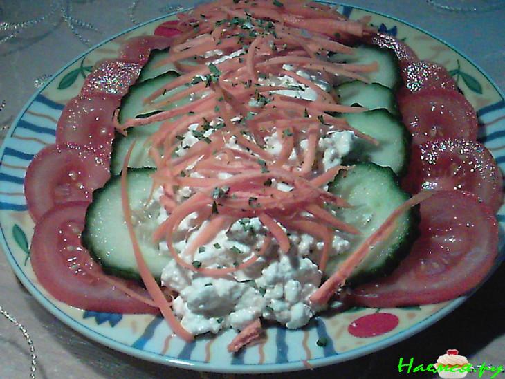 Творог с овощами на завтрак