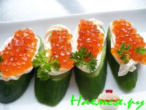 Закуска с икрой