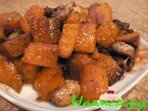 Тыква в оливковом масле с чесноком (возможно один из вариантов)