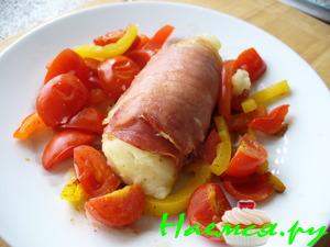 И снова рулончики... (картофельное пюре в Беконе)