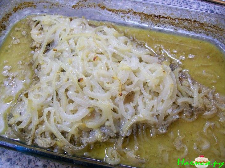 Палтус запеченный