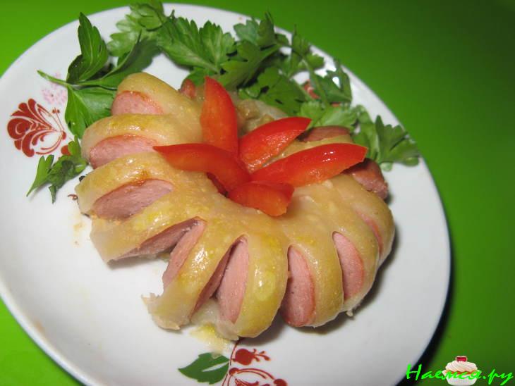 "Хризантема" из сосиски "Хризантема" из сосиски