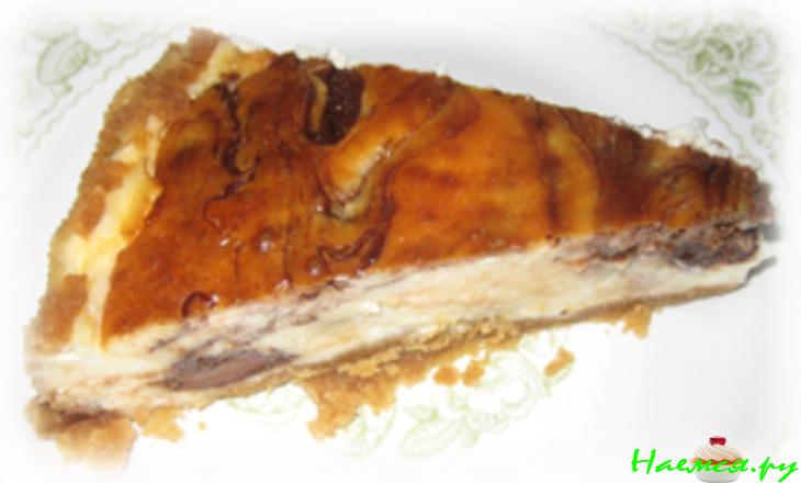 Шоколадно-ванильный чизкейк Шоколадно-ванильный чизкейк