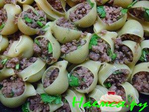 Фаршированные домашним фаршем макароны Фаршированные домашним фаршем макароны