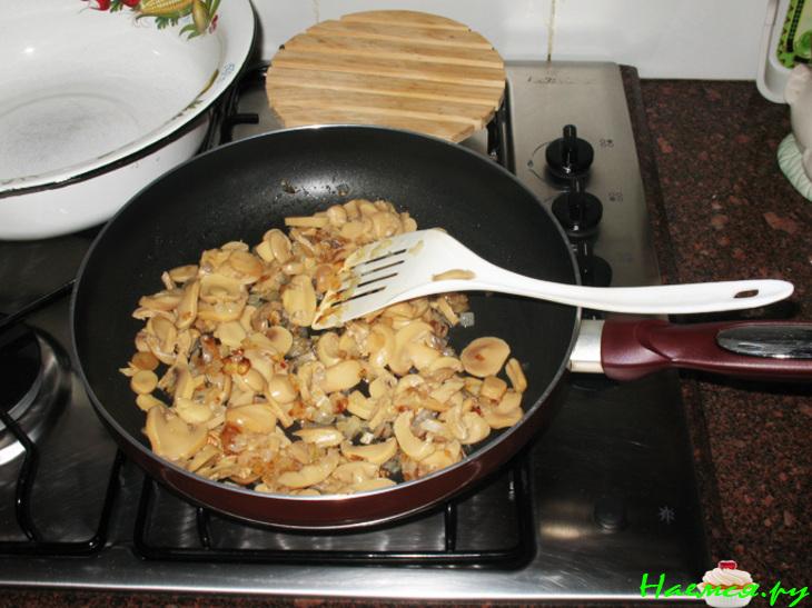 Лазанья овощная с грибами