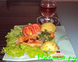 Рыба в красном вине