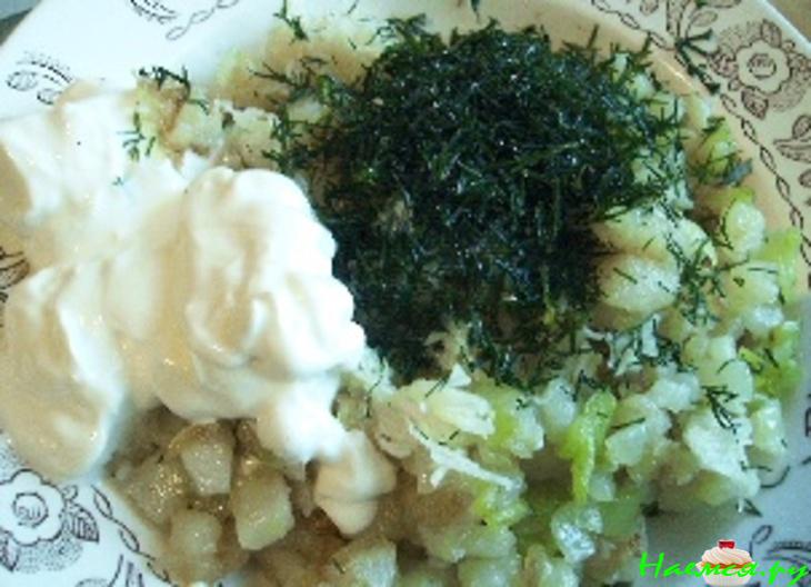 Помидоры фаршированные жареной картошкой